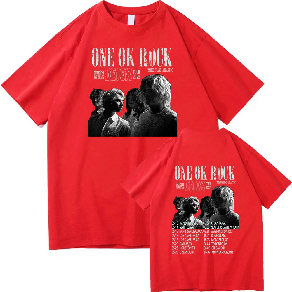 One Ok Rock DETOX Tour 2025 TShirt Fashion Men/women