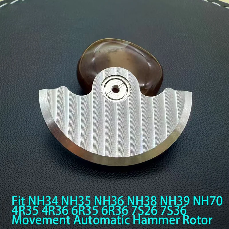 Customized Automatic Hammer Rose Gold Black Blue Silver Gold Watch Rotor Parts