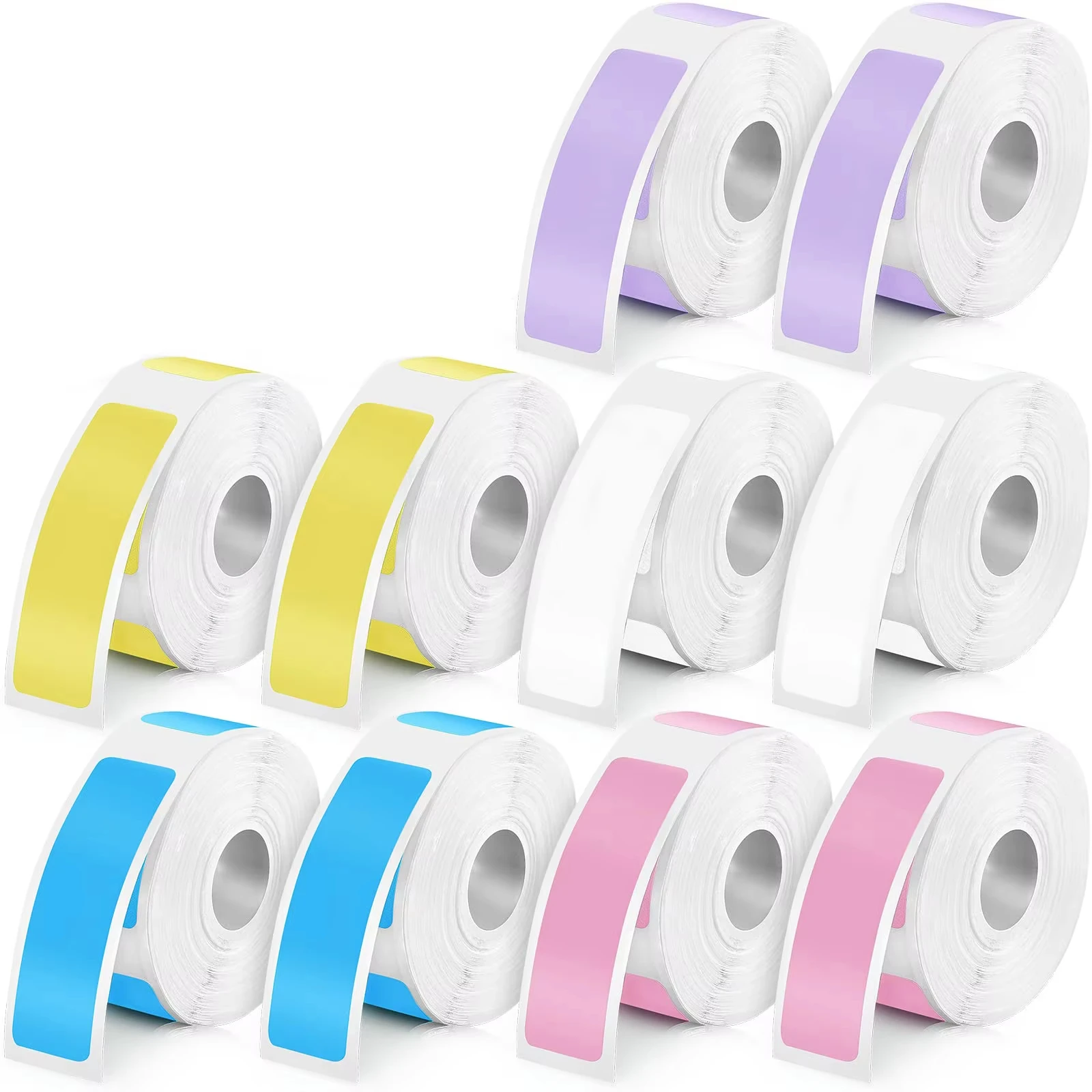 12x40mm 열전사 라벨 방수, 내유성, 얼룩 방지 - 내구성과 오래 지속되는 특징, D30/D32/P11/P12/P15 호환