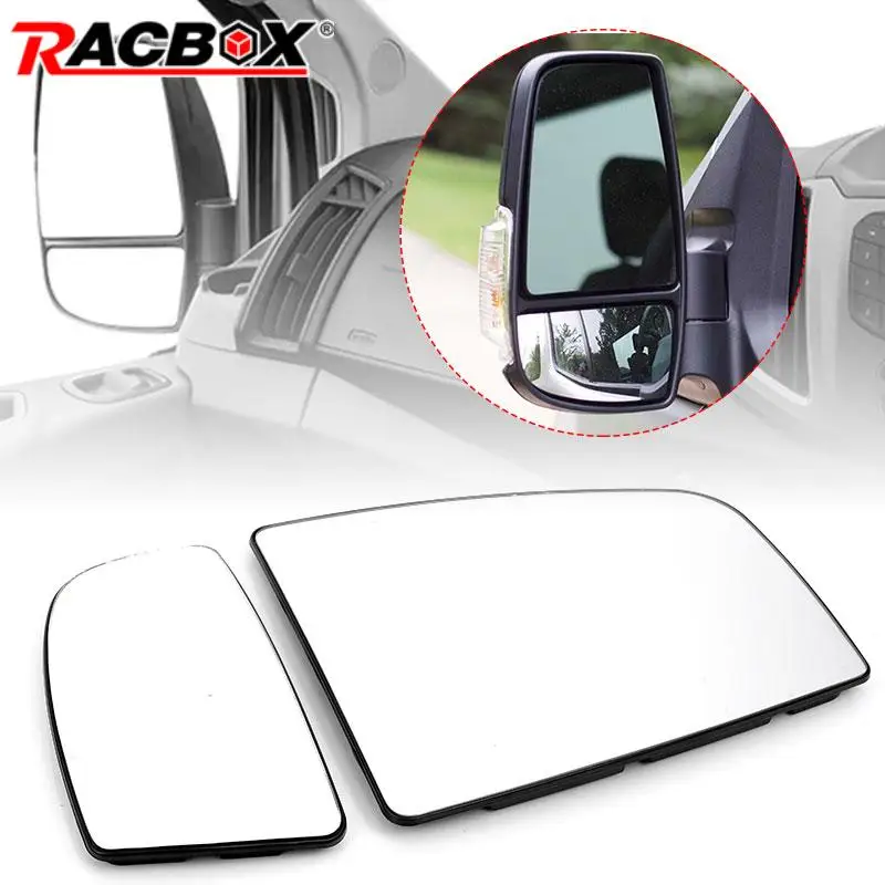 

Car Left Right Mirror Glass Upper(Heated ) /Lower for Ford Transit-150 250 350 HD 2015-2022 Driver/Passenger Side Replacement