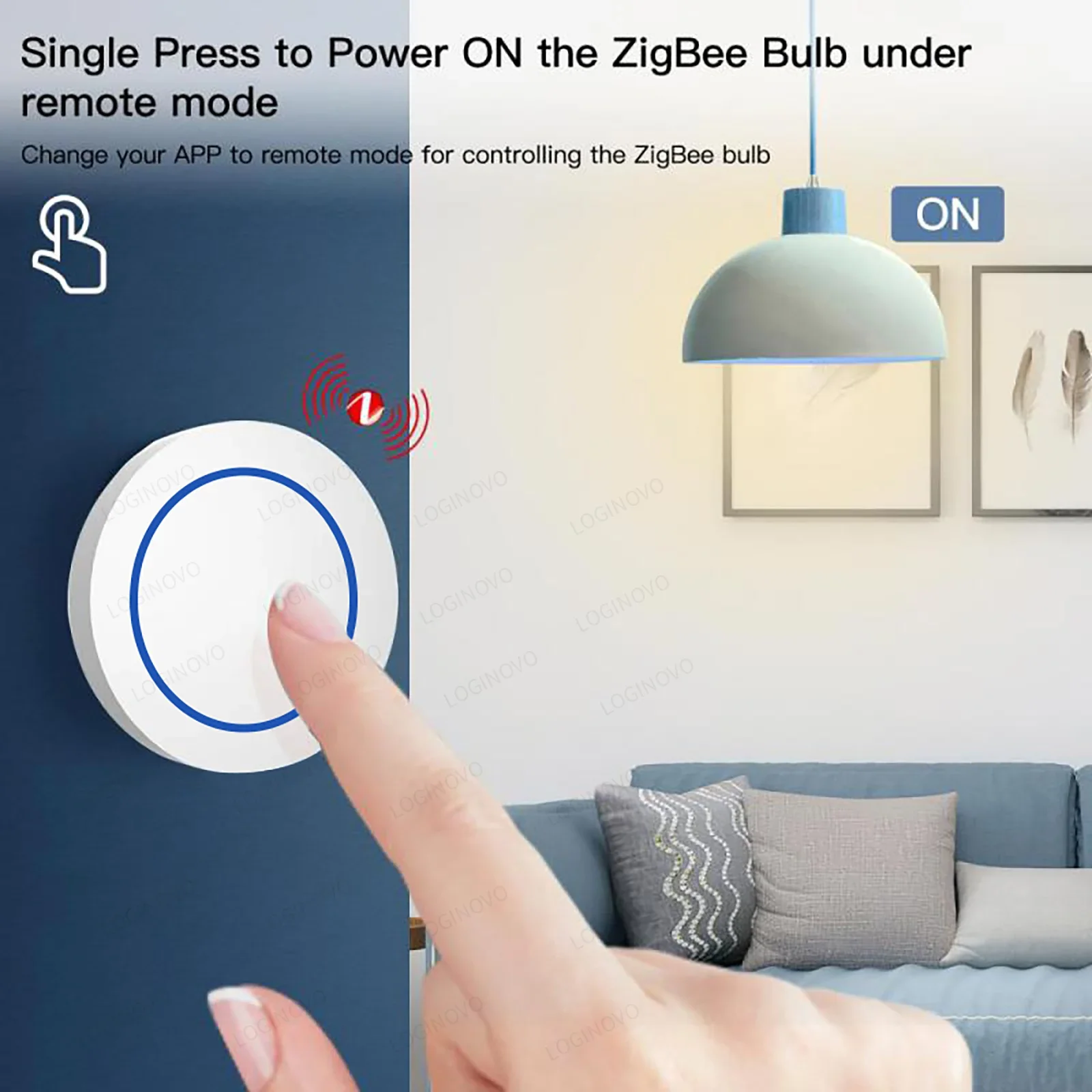 Tuya Zigbee Button Push Scene Switch Smart Home Automation Scenario thumbnail 6