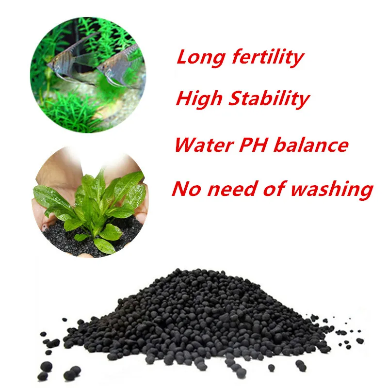 Fish Tank Water Plant Fertility Substrate Aquarium Plant Soil Substrate Gravel for Fish Tank Grass Weed Landscaping Decoration aquarium substrate