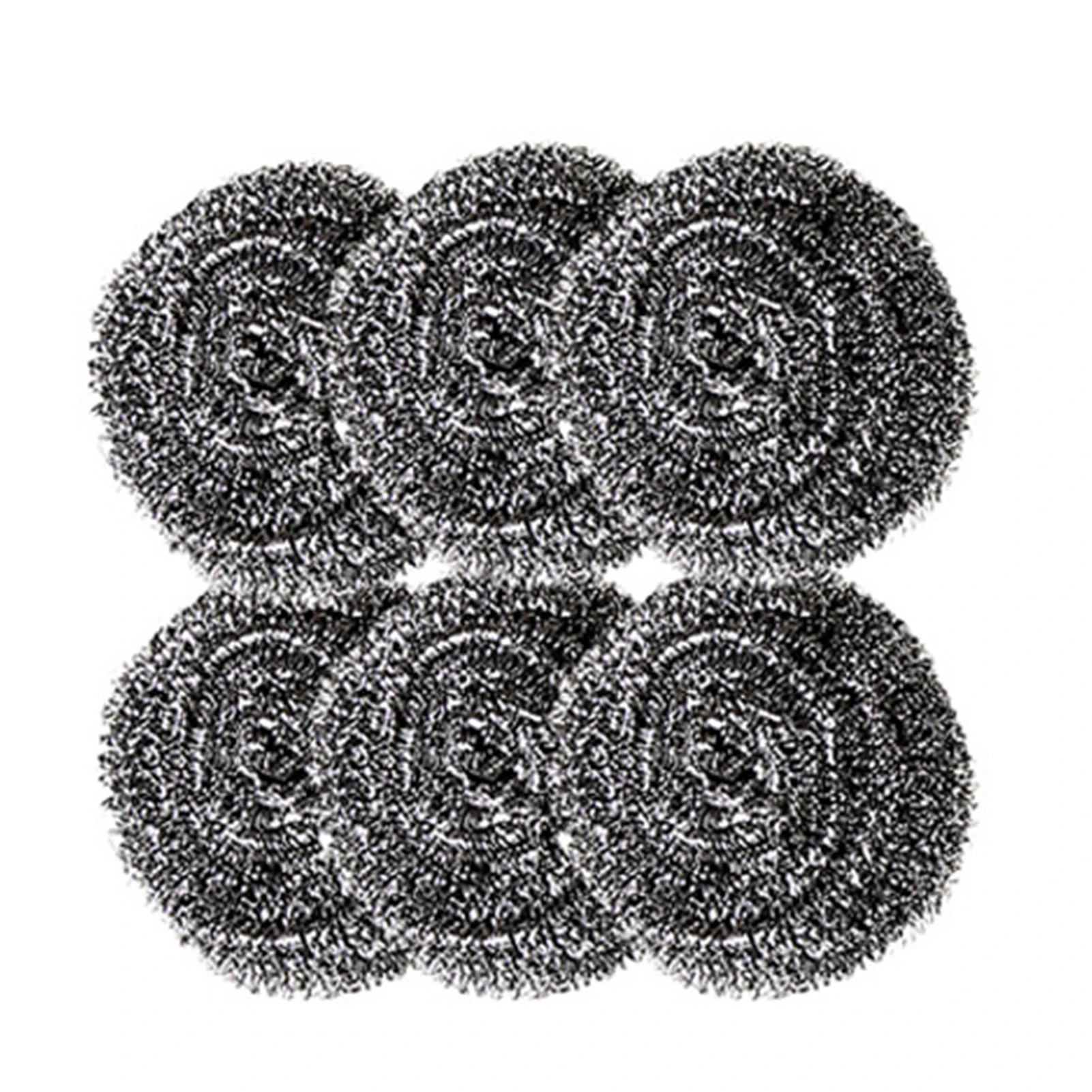 Stainless Steel Scouring Pads 6pcs Scrubbing Scouring Pad Steel Wool Scrubber for Kitchens Bathroom and More kitchen cleaning tool