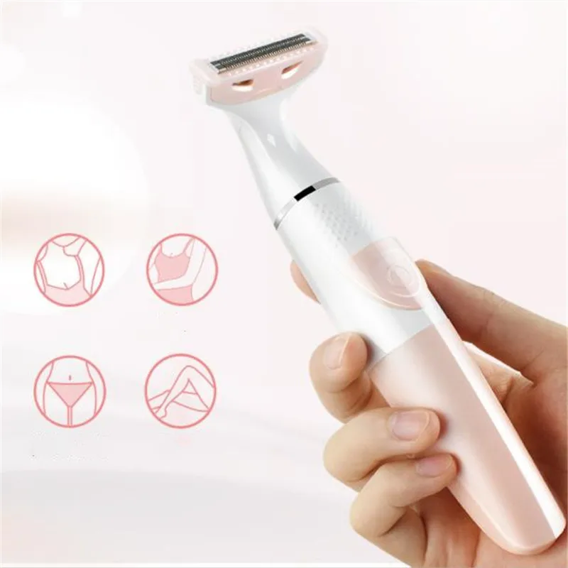 

Portable Electric Body Hair Removal Girls Shaver Private Area Pubic Clipper Leg Lady Epilator Women Bikini Line Haircut Trimmer