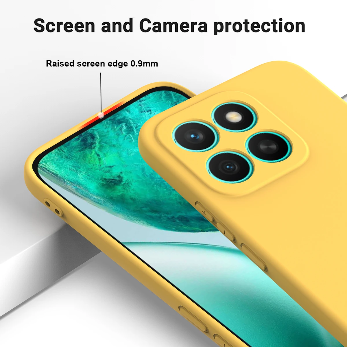 Luxury Silicone Case - Ultra-thin, Soft, Anti-fall, Shockproof Cover with Skin-feel Finish and Lanyard