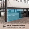 Queen Metal Bed Frame with Headboard and Footboard, Iron Platform Bed Frame, Under Bed Storage, No Box Spring Needed, beds 4