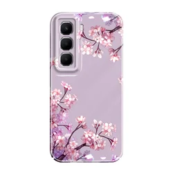 Flower Ripples Decorative Phone Case - Stylish Hard Cover with Artistic Design for Infinix Note 40 4G (Color 1)