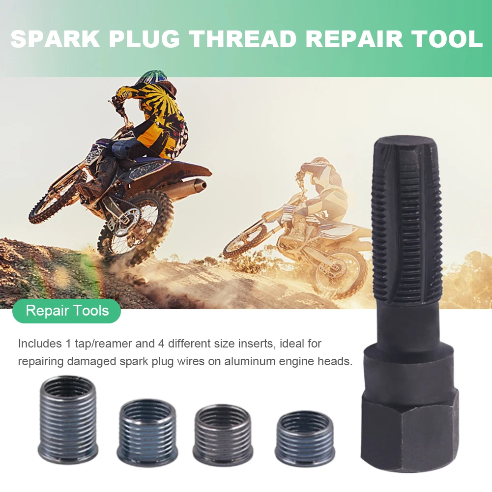 Spark Plug Thread Repair Kit 14mm Spark Plug Rethreader High Carbon