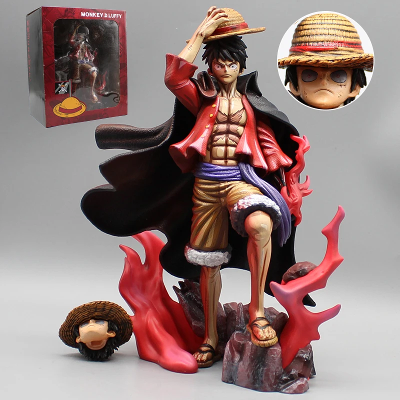 

Аниме One Piece резонансная фигурка Супернова Луффи, новые и старые искусственные Луффи, экшн-фигурки, комикс, цветная статуя, ПВХ Модель, игрушка