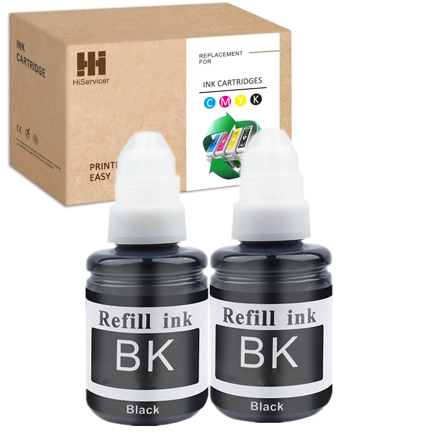 HS Compatible Refill Ink for Canon 590 GI-590 for Pixma G1500 G1510 G2500 G2501 G2510 G3500 G3501 G3510 G4500 G4510 printer