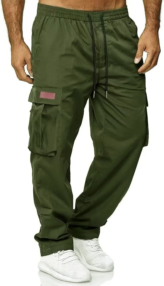 Lockere Herren-Arbeitshose mit geradem Bein, Herren-Frühlings- und Herbsthose im amerikanischen Stil, drapierte Hose mit weitem Bein, Herrenhose – Detail 6