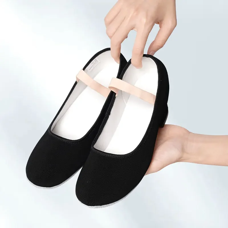 Classical Dance Shoes For Girls Ballroom Dance For Woman Dancing Professional Stage Shoes Teacher High Heel Dancing