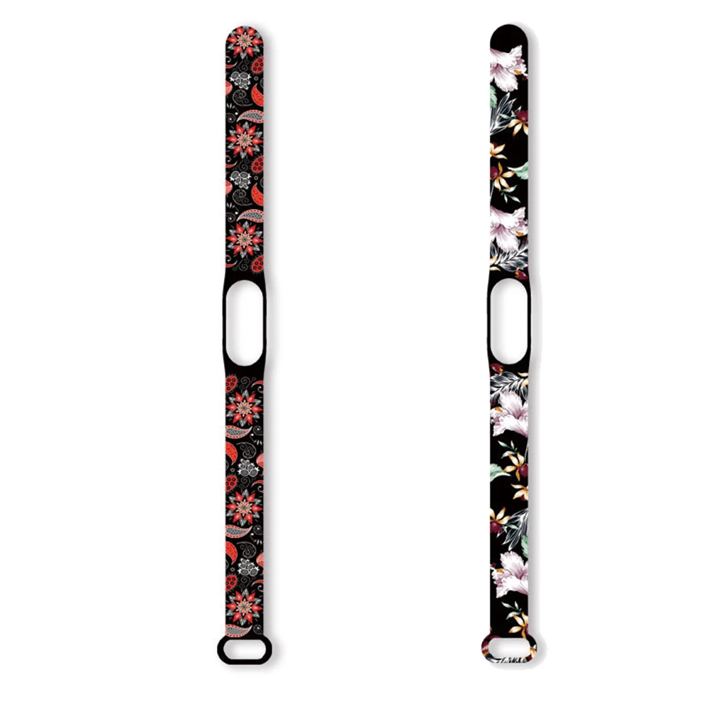 Floral Silicone Watch Band Replacement Strap - Stylish and Durable Bracelet
