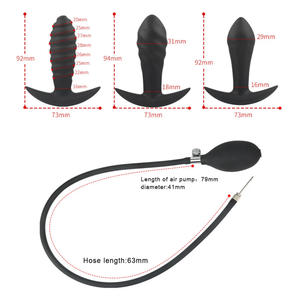 Inflatable Butt Dilator Anal Plug For Women Dildos Vaginal Expander Adult Games Men Anus Sex Toys Couples Tools Erotic Products anal plug dilator vaginal expander