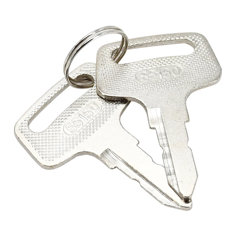 6Pcs Ignition Key 37410-55150 37410-55 Compatible with Kubota Tractor B1550 B1750 B2150 BX1500 BX1800 BX1830 BX22 BX2200 BX2230