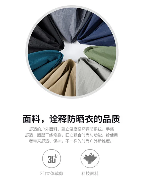 Jacket Mens Spring autumn New men sun protection coat jacket Solid color hooded Jackets casual coat Men's business coats 2318
