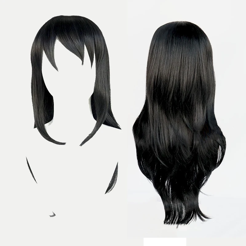 

High Quality Anime Suma Cosplay Wig Season 2 Black Long Heat Resistant Hair Halloween Carnival Party Wigs + Wig Cap