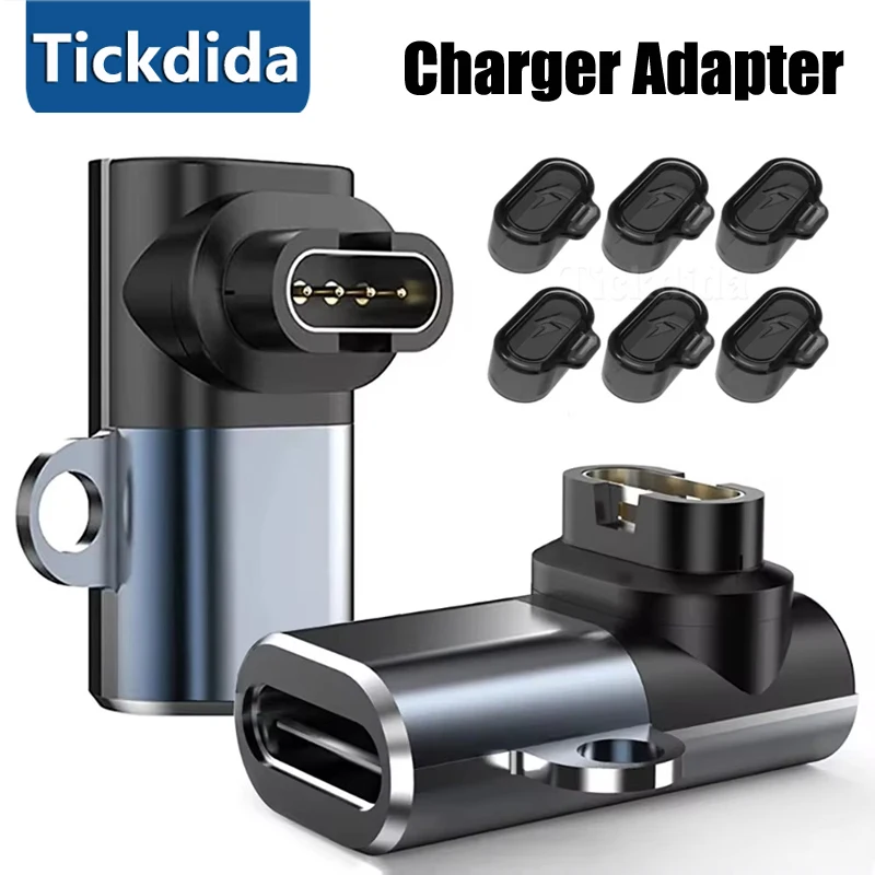 Watch Charging Adapter Type C/Micro USB/iOS Charging Adapter for Garmin Fenix 8 7 7X 6 6S 5 5S 5X Venu 2 2S Vivoactive 4 Marq2 Watch