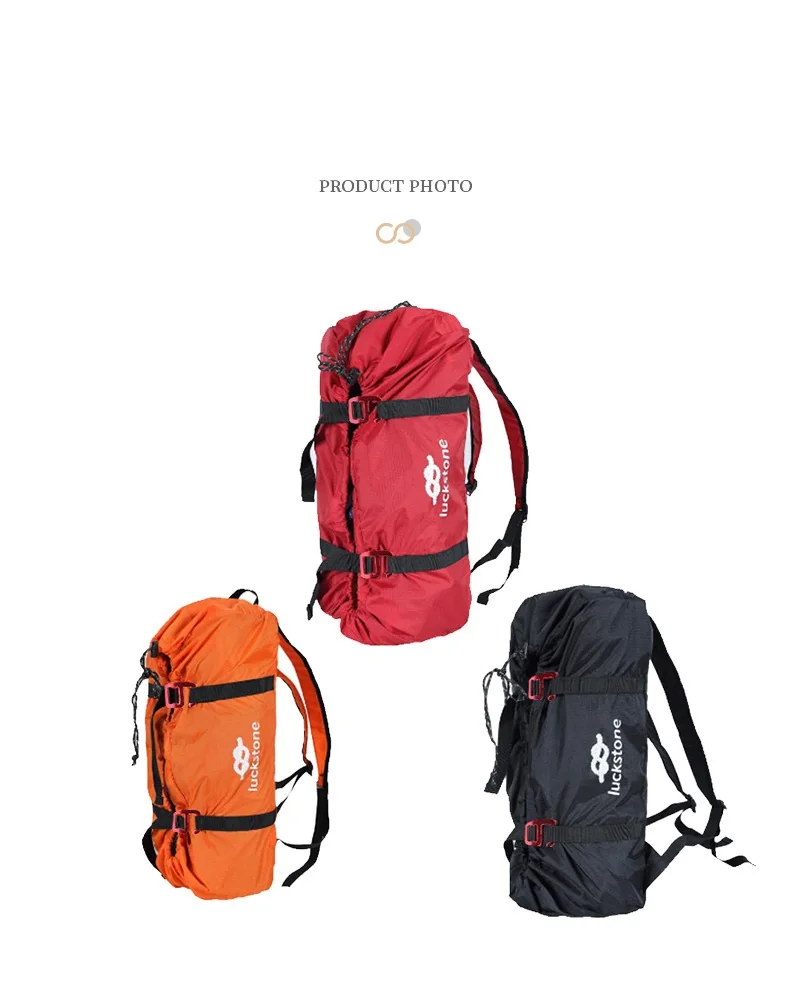 Outdoor Bergsteigen Seil Tasche Klettern Ausrüstung Betrieb Tasche Camping Kleinigkeiten Sammeln Rucksack Boden Tuch – Detail 5