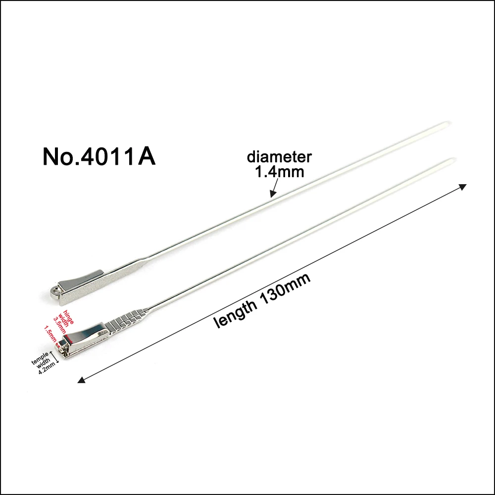 20 stücke (10pairs) brillen Kupfer Metall Draht Core Gläser Reparatur Tempel Ersatz Bein Breite 3mm 4mm 2mm Arten Optionen – Detail 19