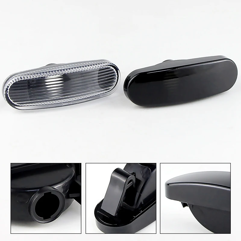 2PCS Fit Fender 사이드 라이트 하우징 Citroen Nemo 패널 에스테이트 밴 푸조 Bipper Tepee Fiat Idea Grande Punto MK3 전용 커버