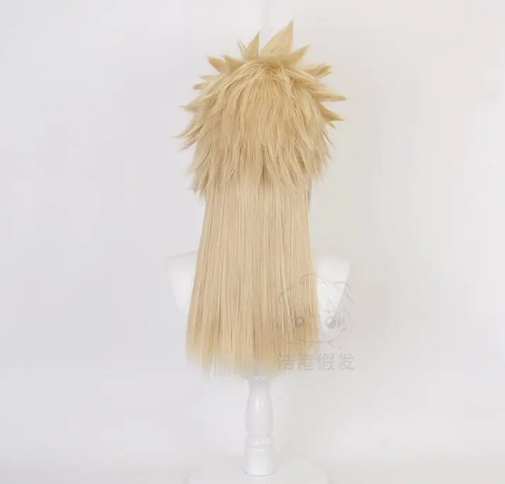 Anime Final Fantasy VII FF7 Cloud Strife Linen Blonde Cosplay Wigs Heat Resistant  Hair Wig