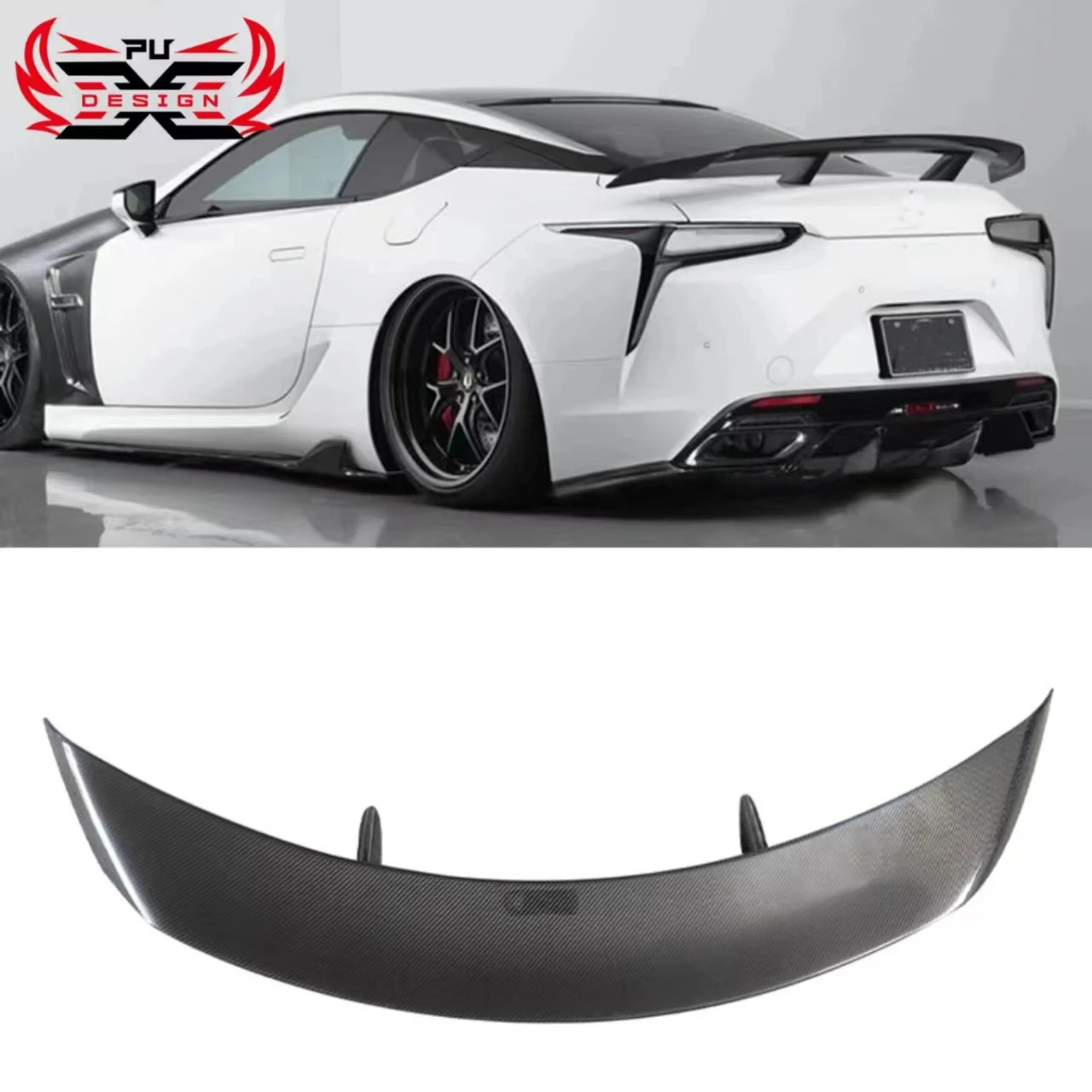 

High Quality Carbon Fiber Rear Trunk Wing For Lexus LC500 LC500h Bodykit Tail Wing Rear Spoiler Lip Wings Ducktail