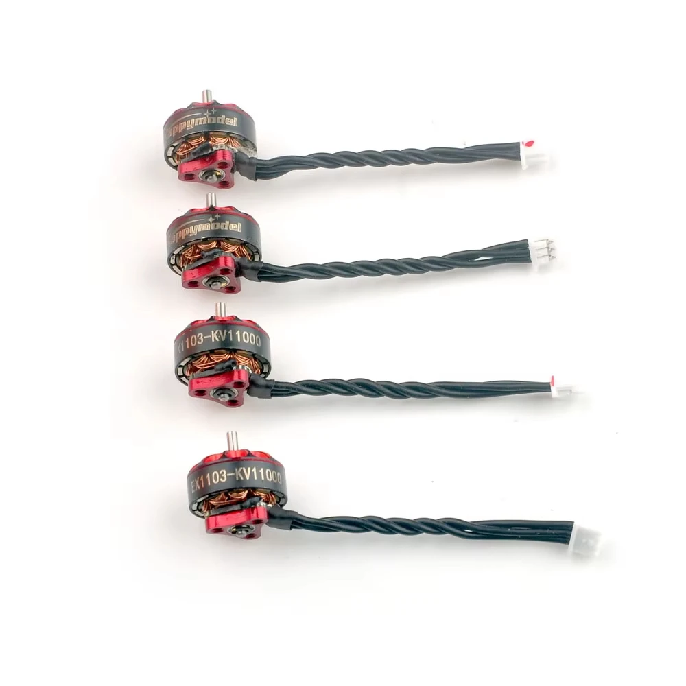 HappyModel EX1103 KV11000 1103 Бесщеточный двигатель 1-2S 1/4 шт. Гоночный мотор Micro FPV подходит для 90 мм Bassline 2S Аксессуары для радиоуправляемых дронов thumbnail 2