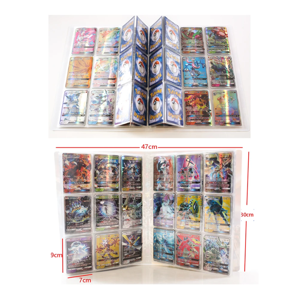 Cartoon 9 Pocket 432 Card Album Book Anime Map Game Pokémon cards  Collection Holder Binder Folder Top Toys Gift for Kids