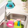 Creative Double Sink Caddy Saddle Style Kitchen Organizer Storage Sponge Holder Rack Tool Sink Hanging Drain Basket 2