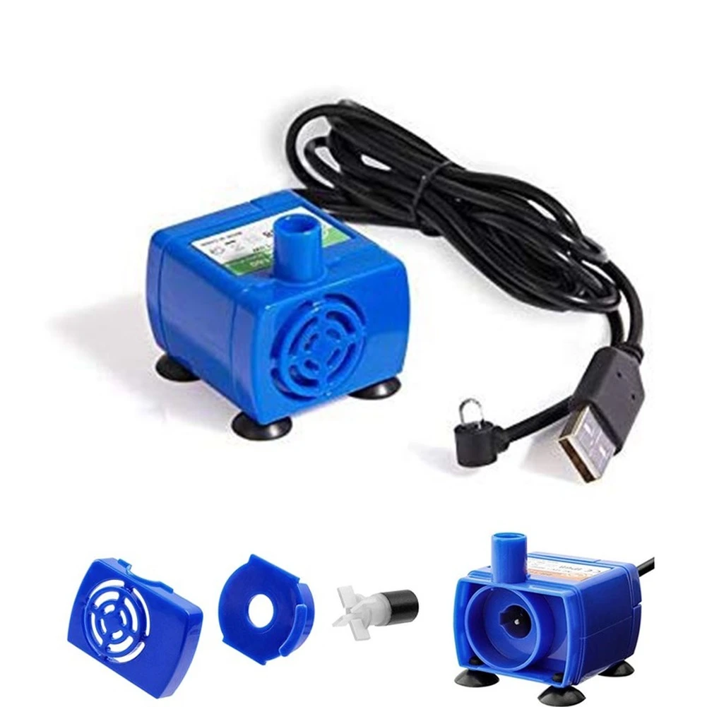 Water Pump Led Light Pet Cat Fountain Motor Automatic Pet Water