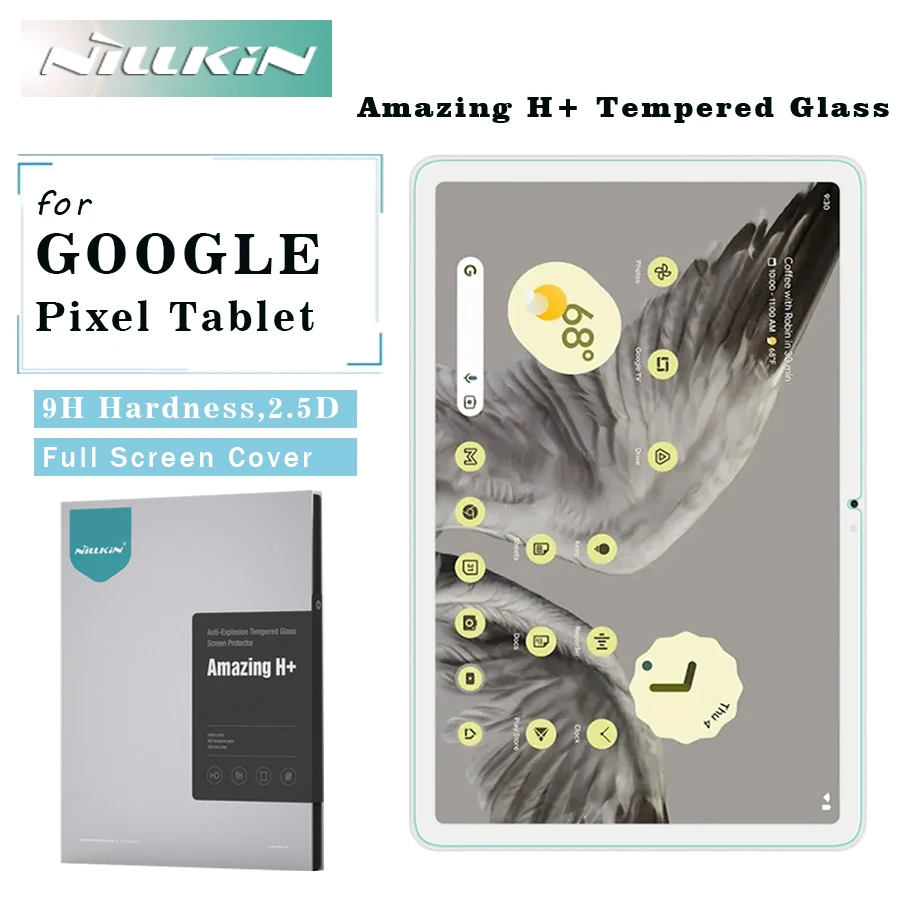 

for Google Pixel Tablet Tempered Glass Nillkin Amazing H+ Anti-explosion Screen Protector Dirt-resisitant for Pixel Tablet Glass