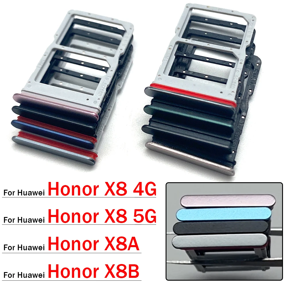 Huawei Honor X8 X8A X8B 4G 5G SIM 카드 트레이 슬롯 홀더 어댑터 액세서리의 새로운 기능