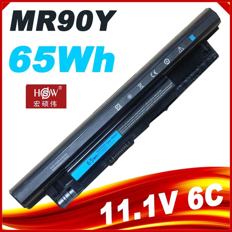 Bateria de Celular Coreana para Dell Inspiron 3441 3442 3443 5721 3521 3437 3537 3537 3537 5437 5537 3737 5737 5737 5421 Mr90y 65wh