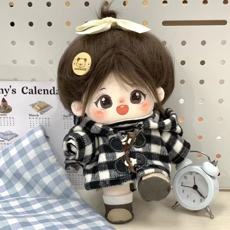 20cm cotton doll clothing cute Korean cowhide button coat doll clothing in stock 5