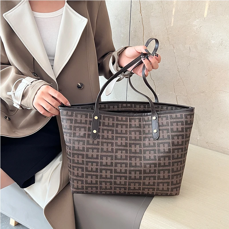 Buy Simple Shopping Bag Printed Tote Bag Shoulder Bag Handbag Large  Capacity Picture Bag Big Bag Women Bag at