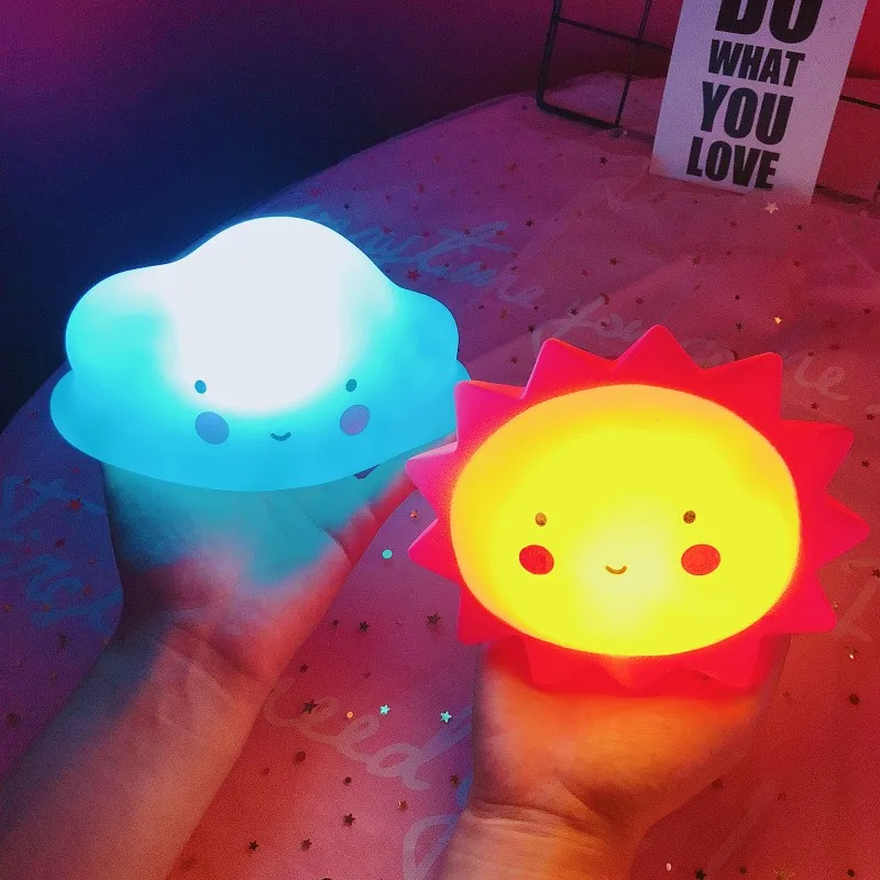 led night light led atmosphere lights led night lamp moon projector light Cartoon Christmas Eve lights LED Decoration Moon Star Girls Children Toy Gift lights Bedroom Bedside Room Atmosphere Decorati