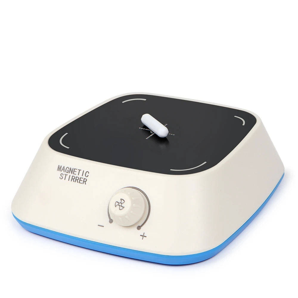 Compact Magnetic Stirrer with Stir Bar and Adjustable Speed