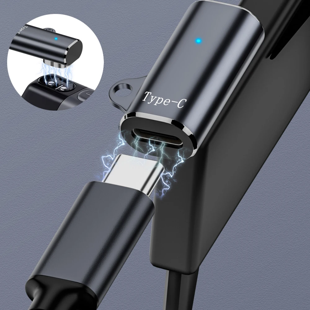 Magnetic Charger Type-C Charging Adapter After Shokz AS800 S810 AS803 OpenRun Pro Mini OpenComm Bone Conduction Headphones