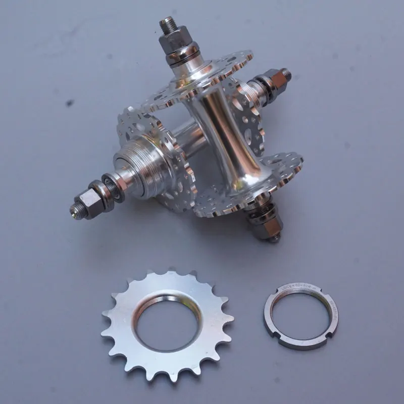 Fixed Gear Bicycle 32 Hole Double Bearing Hub With 17t Cog Freewheel