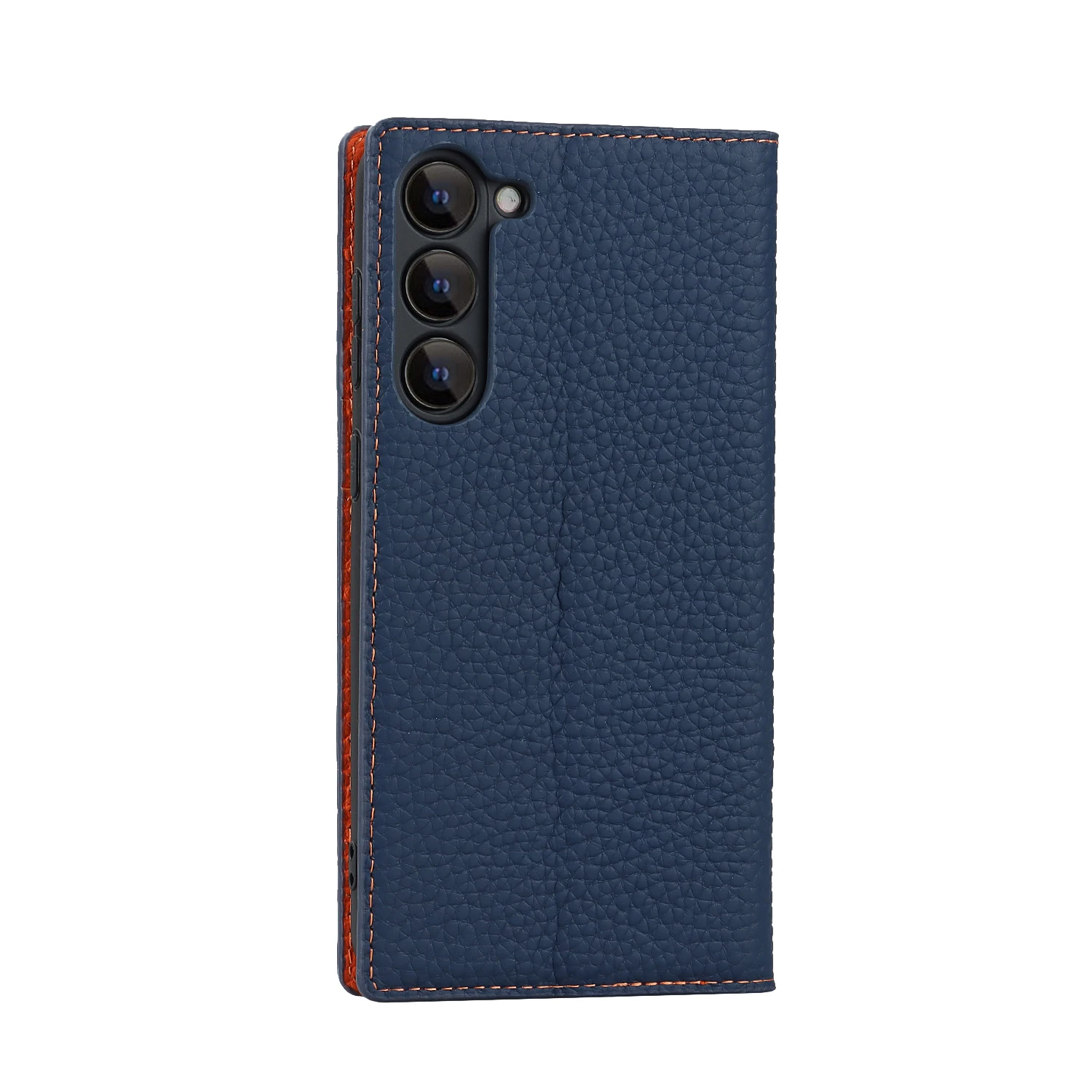 Genuine Leather Flap Phone Case with Hanging Rope Fit for Samsung Galaxy S24 S23 S22 S21 S20FE S10 S24 Ultra S23 Plus