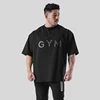M-3XL Gym T-shirt Men Cotton Sports Short Sleeve Running T Shirt Fitness Loose Workout Tees Tops Summer Bodybuilding Clothing 6