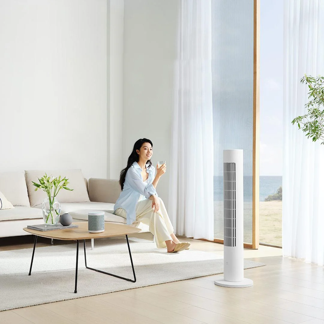 XIAOMI MIJIA Smart DC Frequency Conversion Tower Fan 2 Home Electric  Vertical Fan Rechargeable Support MI HOME App Summer Fans - AliExpress