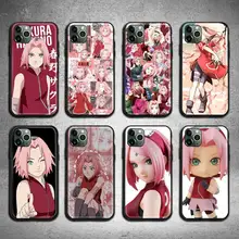 

Naruto Sakura Phone Case For iphone 13 12 11 Pro Max Mini XS Max 8 7 6 6S Plus X 5S SE 2020 XR cover