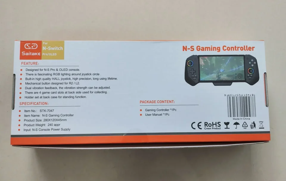 Saitake STK-7047 For Switch OLED in-line game controller 6