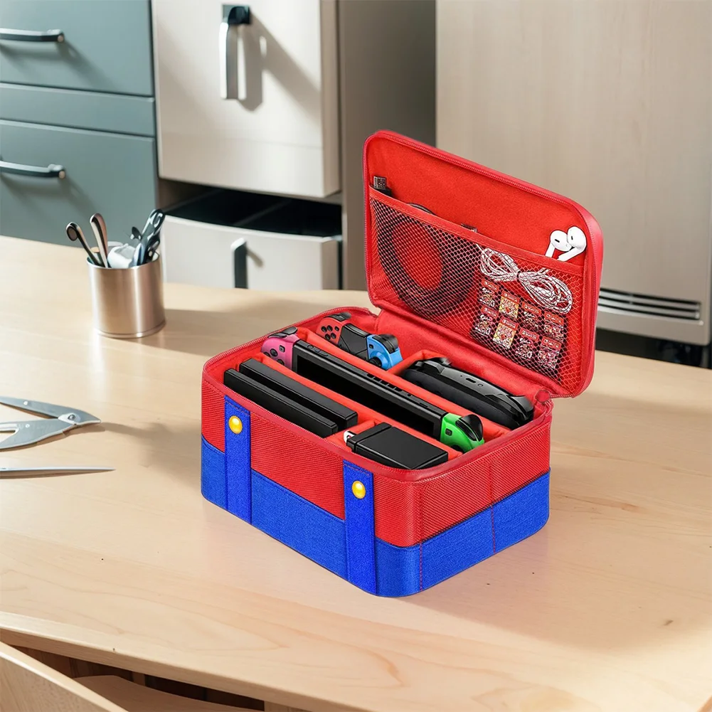 Large Carrying Protective Case Shockproof Travel Case Waterproof Carrying Travel Bag for NS Switch/Switch OLED Game Accessories