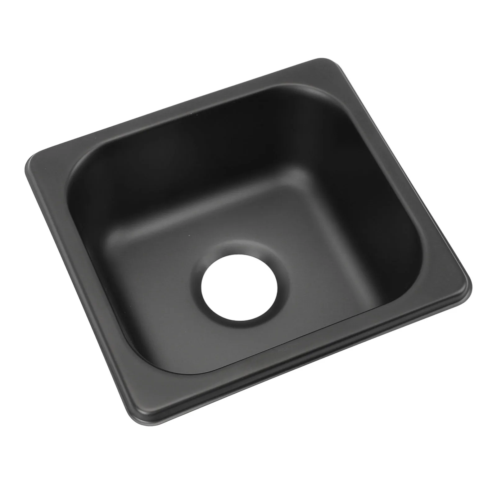 RV Sink 175 X 160 X 70mm 304 Stainless Steel Black Electroplated Drop in Bar Sink For Boat Caravan RV Camper RV Sink