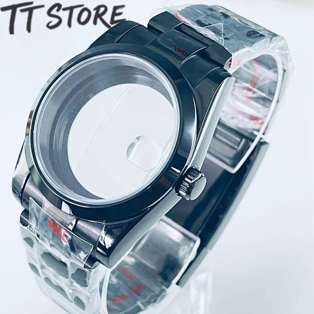 Black Watch Case with Sapphire Crystal - Top Waterproof Design