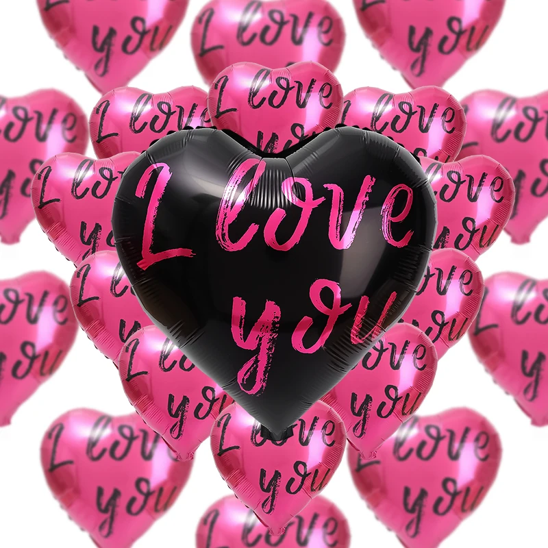

20/10/5pcs I Love You Heart Balloon Inflatable Foil Balloons for Valentines Day Anniversary Wedding Party Decoration Globos Gift