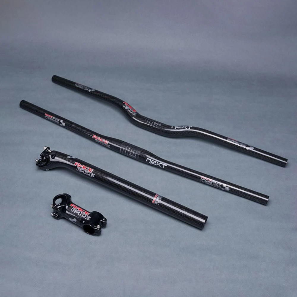 Race Face Next Glossy 3K Carbon Fiber Bike MTB Handlebar Sets Mountian Bicycle Handlebar Stem Seatpost